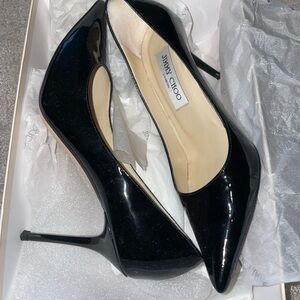 Like new 36 1/2 Jimmy Choo 247 Agnes. Minor wear.